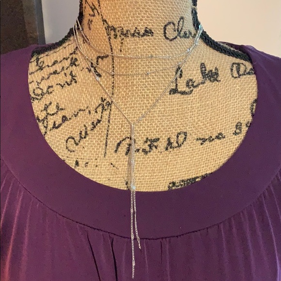 8 Other Reasons Jewelry - 8 other reasons silver 3 tiered necklace